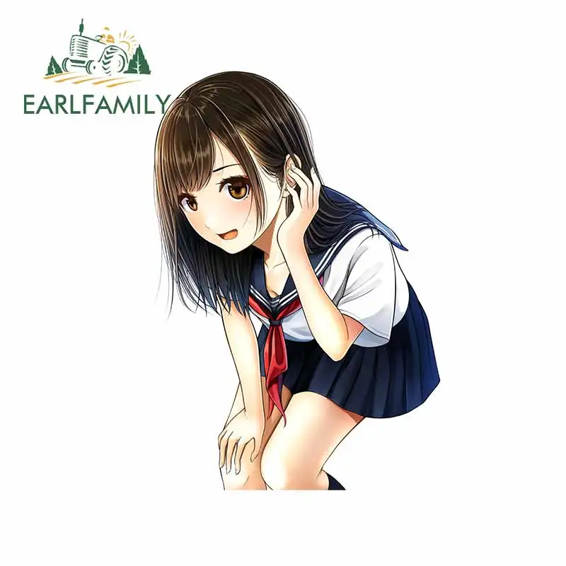 EARLFAMILY 13 см x 9 2 для аниме девушки модные переводные наклейки окклюзия царапины