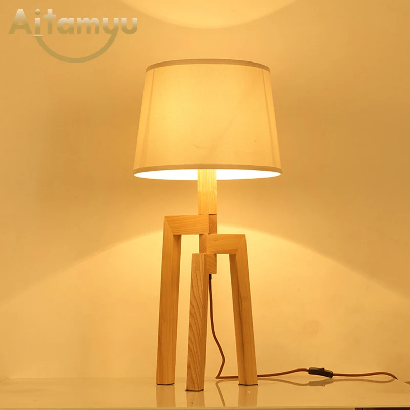 Скандинавский стол из цельного дерева прикроватный столик для спальни