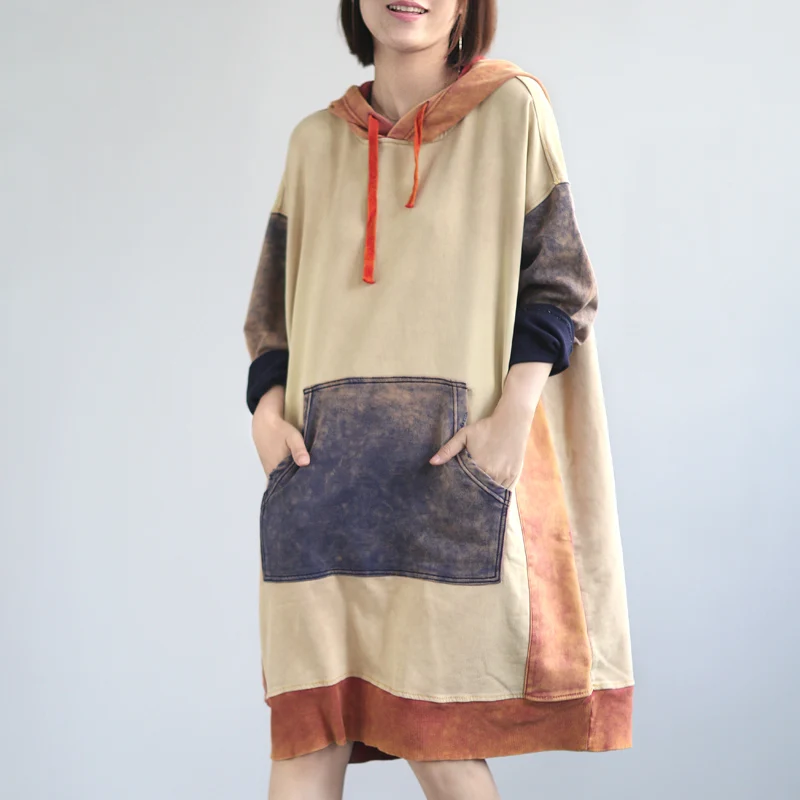 

Женская свободная толстовка с капюшоном, стирающаяся Однотонная рубашка большого размера M для осени и зимы, 2019