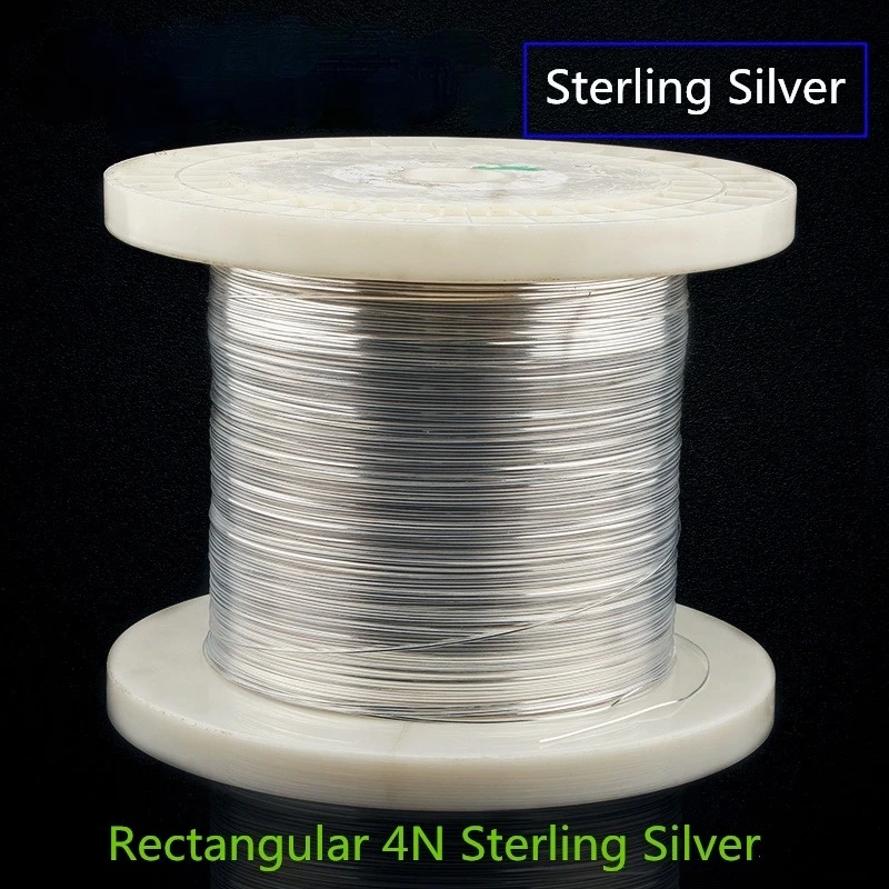 Кабель сигнала соединения динамика 4N из стерлингового серебра для