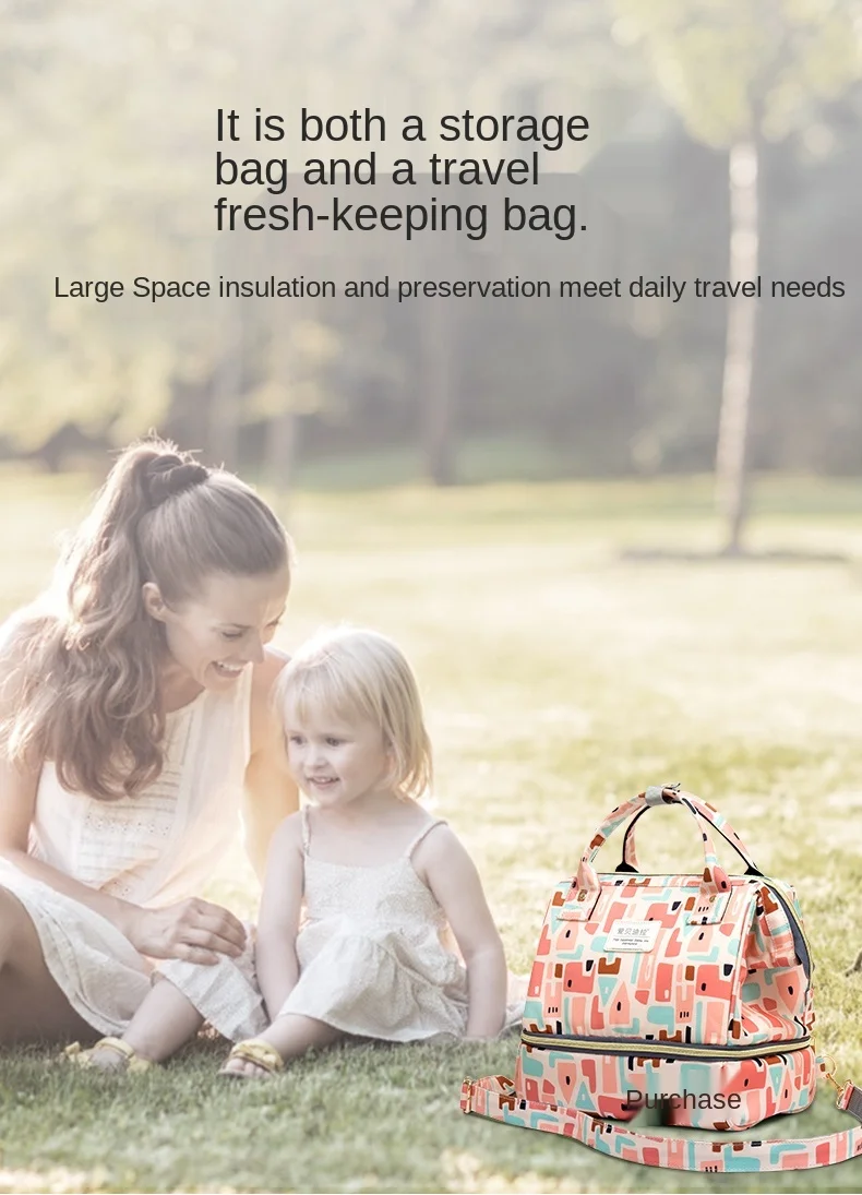 

zq Mummy Mother and Baby Go out Backpack New Stylish and Versatile Portable Crossbody Pouch