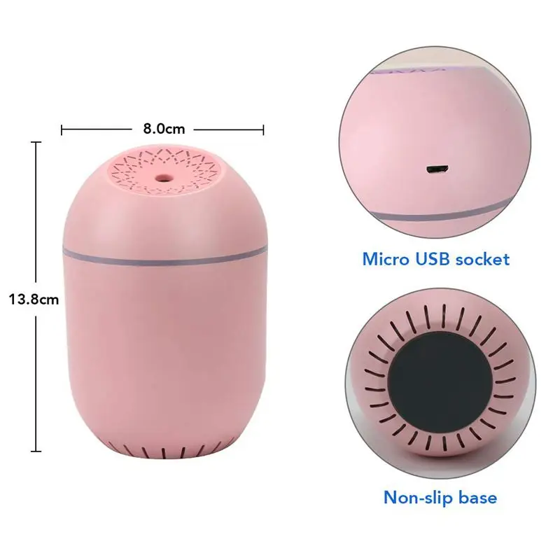 350Ml Baby Humidifier Usb Portable Air Humidifiers Purifier For Cars Office Bedroom Mini Cool With Filters Adj | Бытовая техника