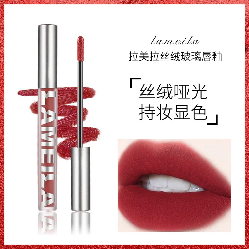 

6 Colors Sexy Velvet Matte Lipstick Waterproof Pigment Long Lasting Lipstick Never Fade Lip Stick Makeup Cosmetic Gift AL-95