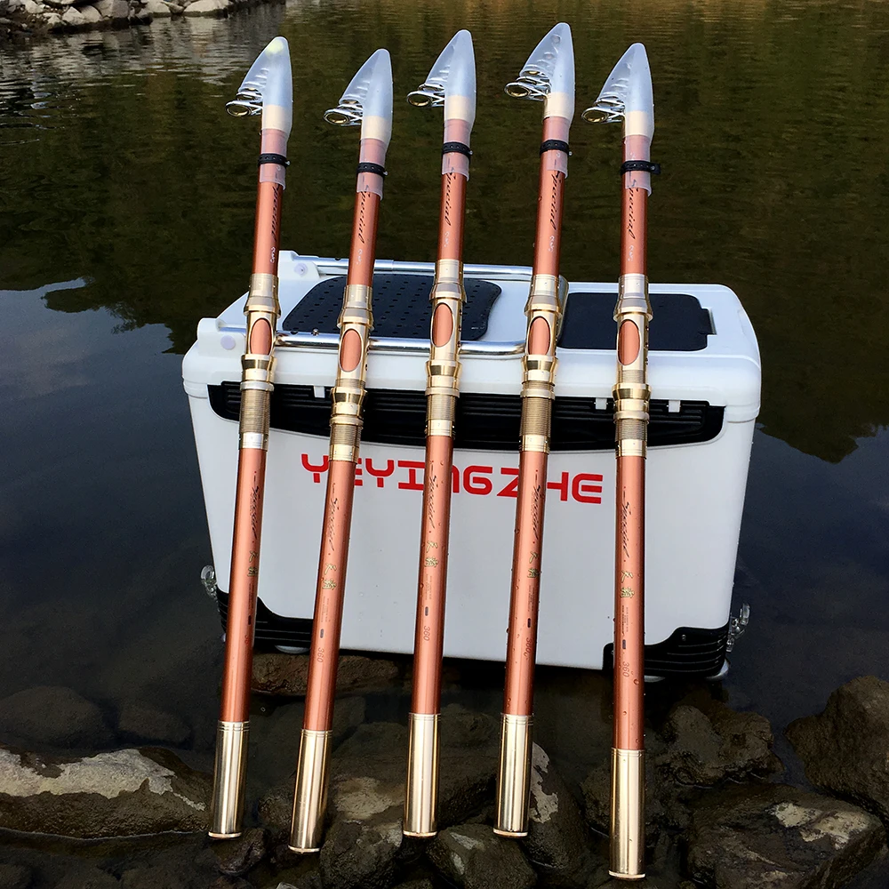 Телескопическая супержесткая рыболовная удочка GHOTDA портативное спиннинговое