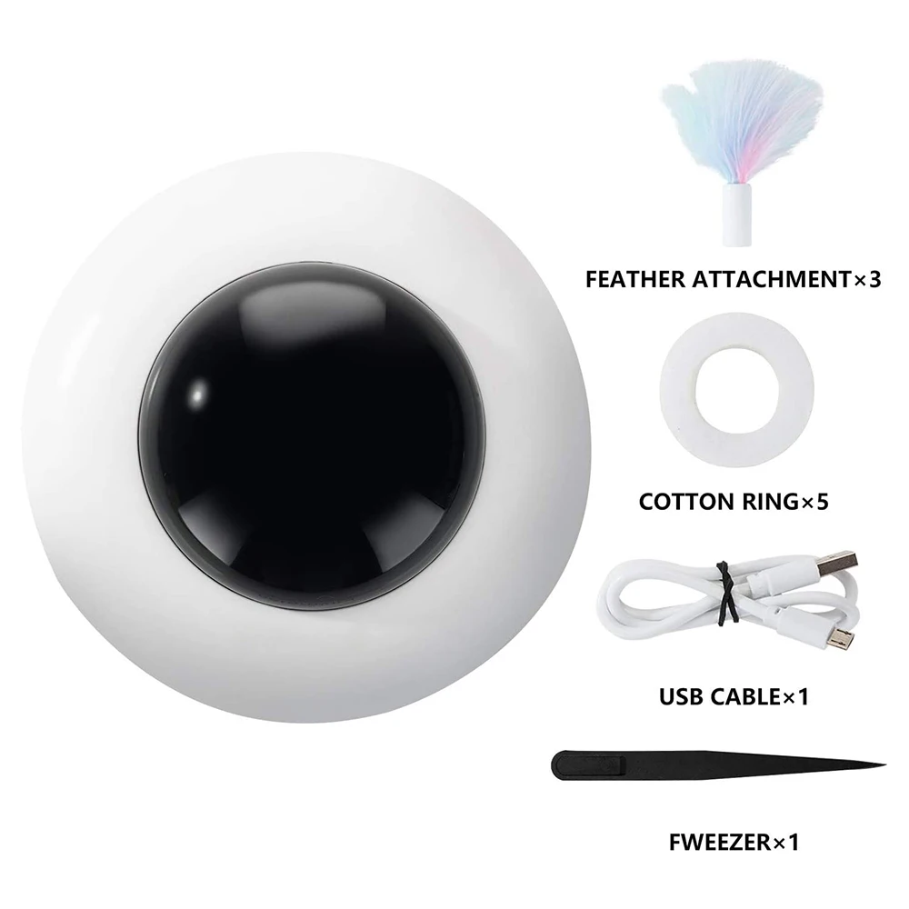 Intelligent UFO Turntable Automatic Swing Toys Puppy Cat Electric Steering Chasing Toy Pet USB Charging Interactive Feather | Дом и сад