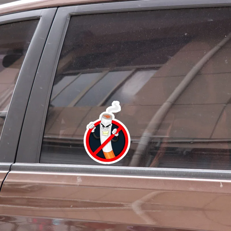 

7.8CM*10.8CM Danger Car Sticker PVC Funny No Smoking Warning Decal 12-0784