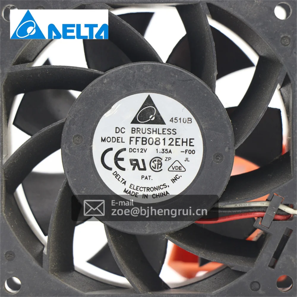 Осевой охлаждающий вентилятор Delta FFB0812EHE FFB0812EHE-F00 8038 12 В 16 2 А Вт 40dBA для