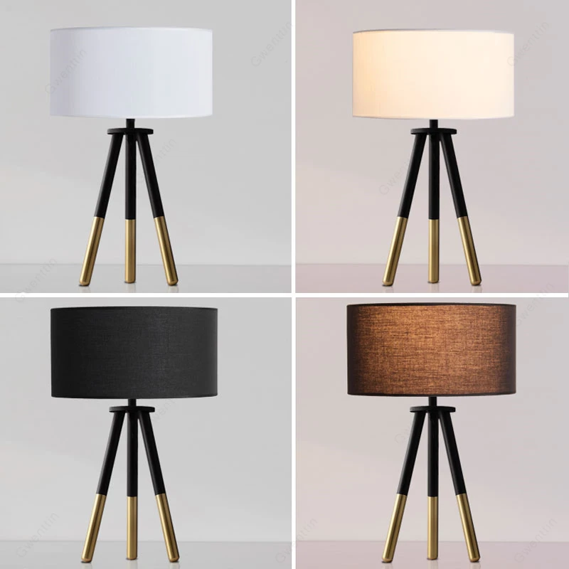 Современные настольные лампы со штативом для гостиной спальни лампа в