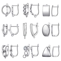 new arrival 925 sterling silver earring findings clasps hooks fittings making diy accessories jewelry for women 1 pair