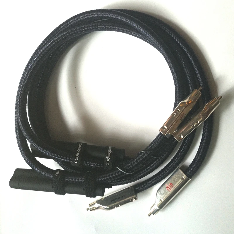 Hi end серебристый кабель 2 RCA на HIFI аудио AMP CD DVD плеер межразъемные кабели с 72 в DBS без