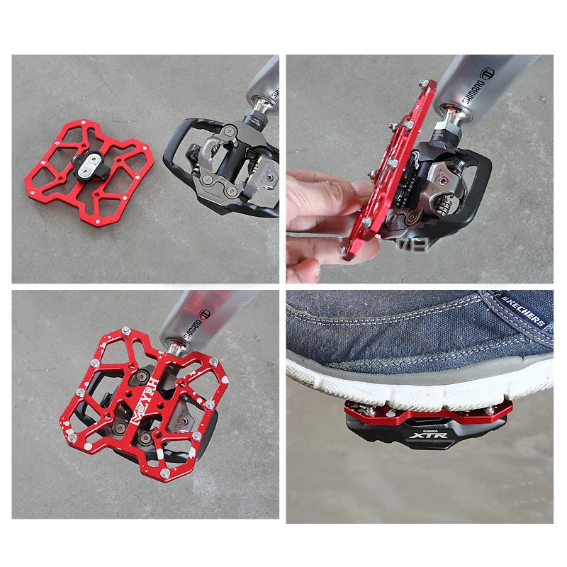 

Mountain Bike Self-locking Pedal Bicycle Lock Pedal Turn Flat Pedal SPD Cleat Cleat Clasp Pair Bike Accessories Bmx Pedals