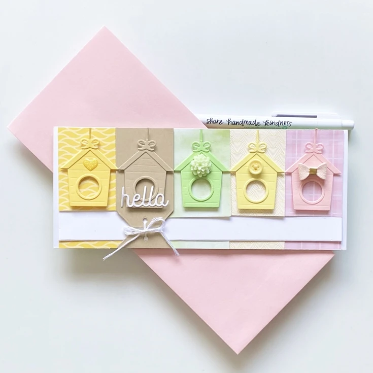 

A Little House Greeting Card Decoration Metal Cutting Dies New DIY Emboss Stamp Scrapbooking Dies For Card Making 2021 Easter