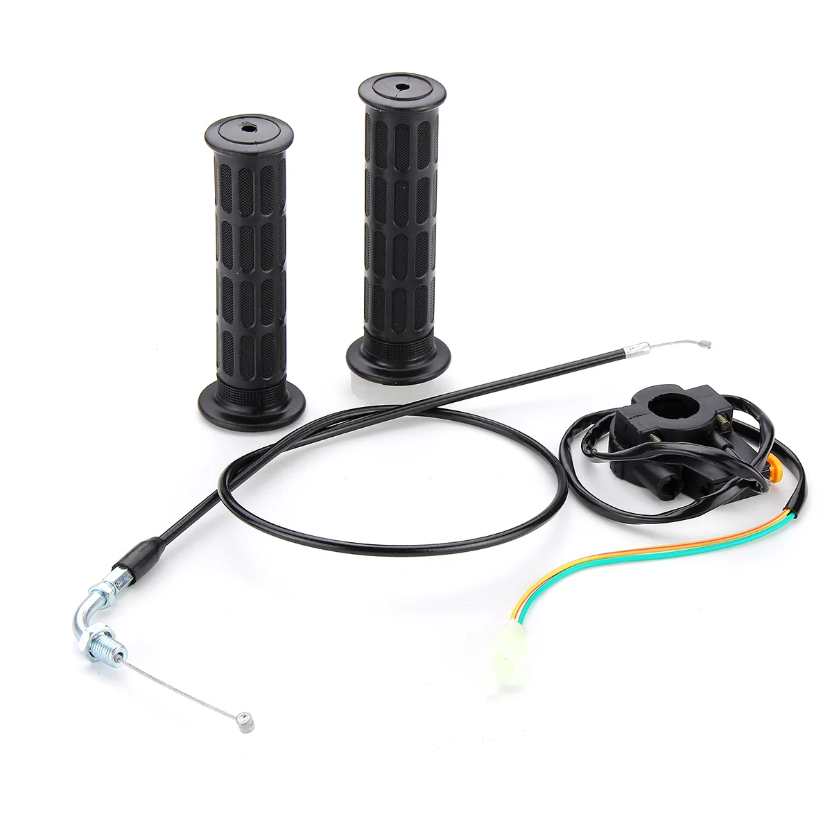 

Ручки мотоциклетные 7/8 "22 мм, поворотные ручки с дроссельной заслонкой, переключатель для 2-х тактного велосипеда 49cc 50cc 60cc 66cc 80cc