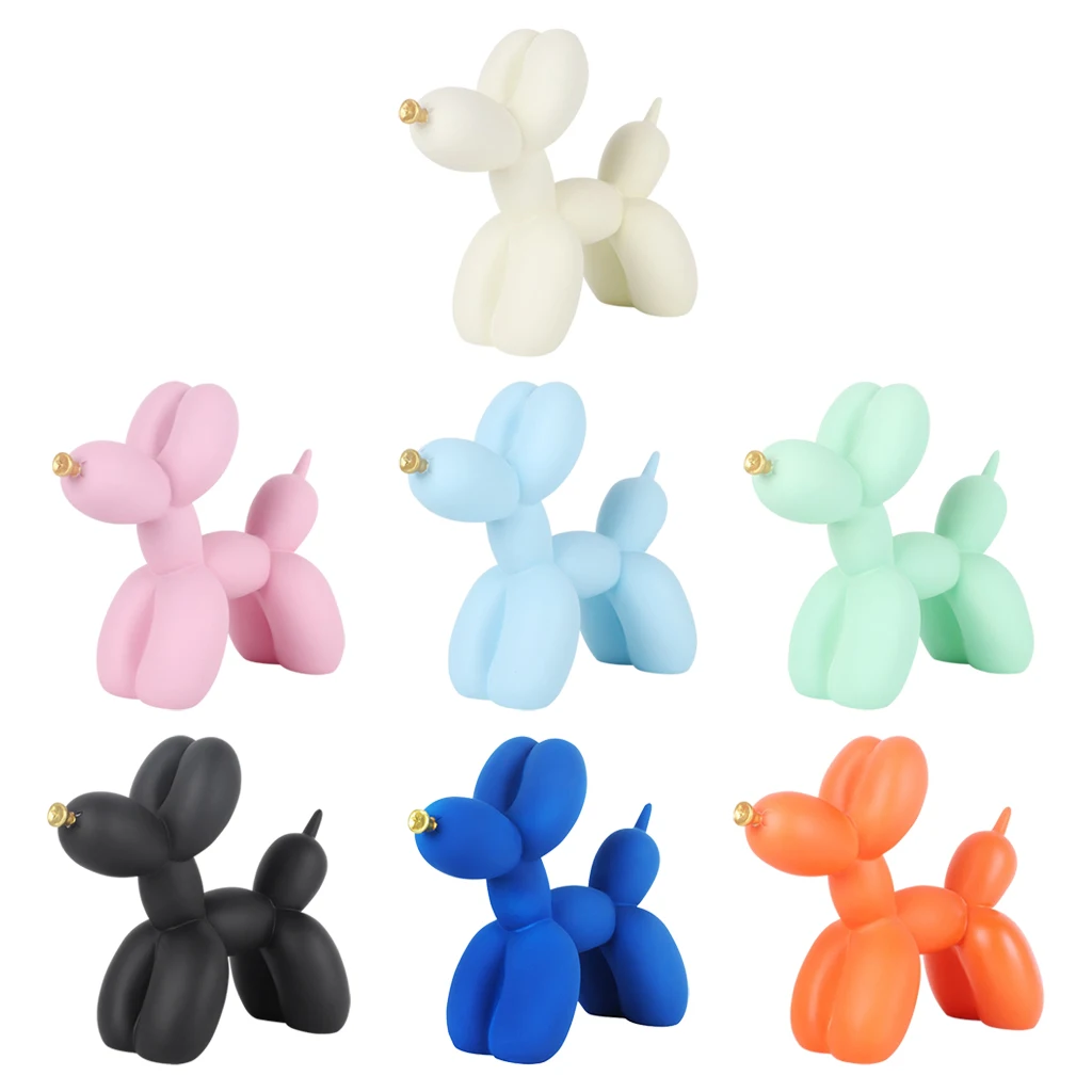 

Balloon Dog Statue Dog Figurine Art Home Decor Bookself TV Stand Ornament