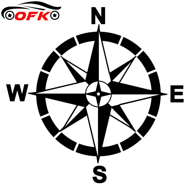 

Fashion Compass Nautical Auto Ship Window Wall Sticker PVC Sail Anchor Boat High Quality Personality Creative Car Decal 15*15cm