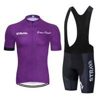 strava pro team cycling jersey sets men bicycle clothing short sleeve skinsuit summer breathable mtb bike sportwear ropa ciclism