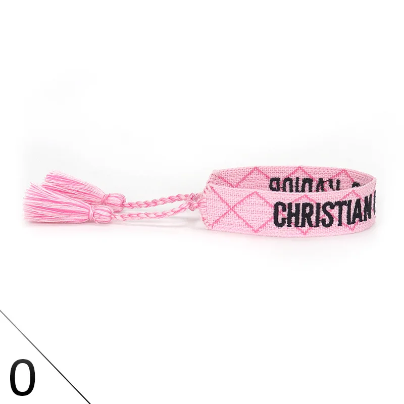 

Hand Weaving Bracelet Small Jewelry Letter Woven Bracelet Fashion Simple Wrist Strap Bohemian Carrying Strap his and hers