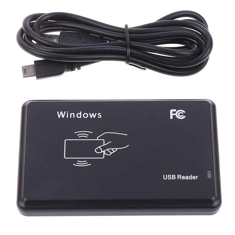 

USB Port EM4100 TK4100 125khz RFID ID Contactless Sensitivity Smart Card Reader Support Window System