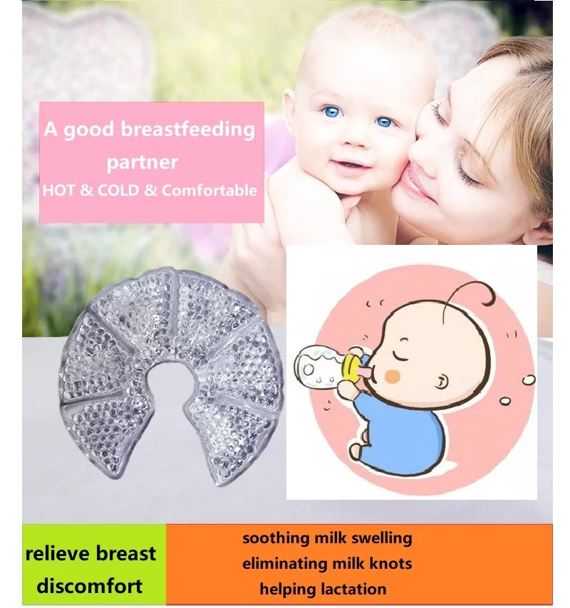 

2Pcs Reusable Breast Pad Gel Ice Pack Pregnant Relieve Pain and Swelling Hot or Cold Pack for Woman Breast Cold Ice Therapy Wrap