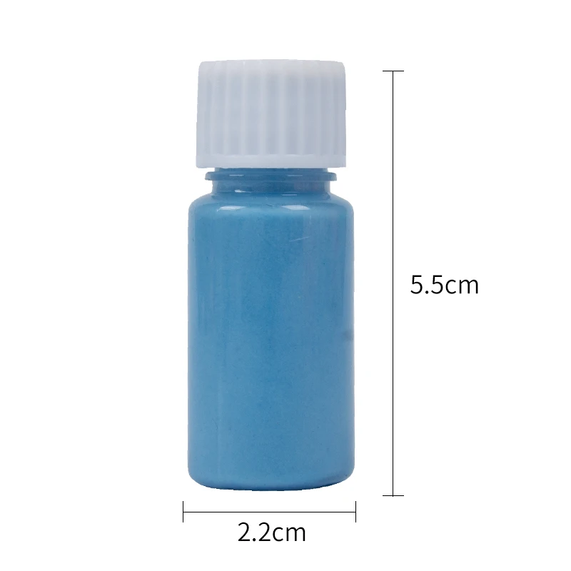 Glow in the Dark Fluorescent Paint for Party Nail Decoration Art Supplies 20g Light Blue Phosphor Pigment Acrylic Luminous | Канцтовары