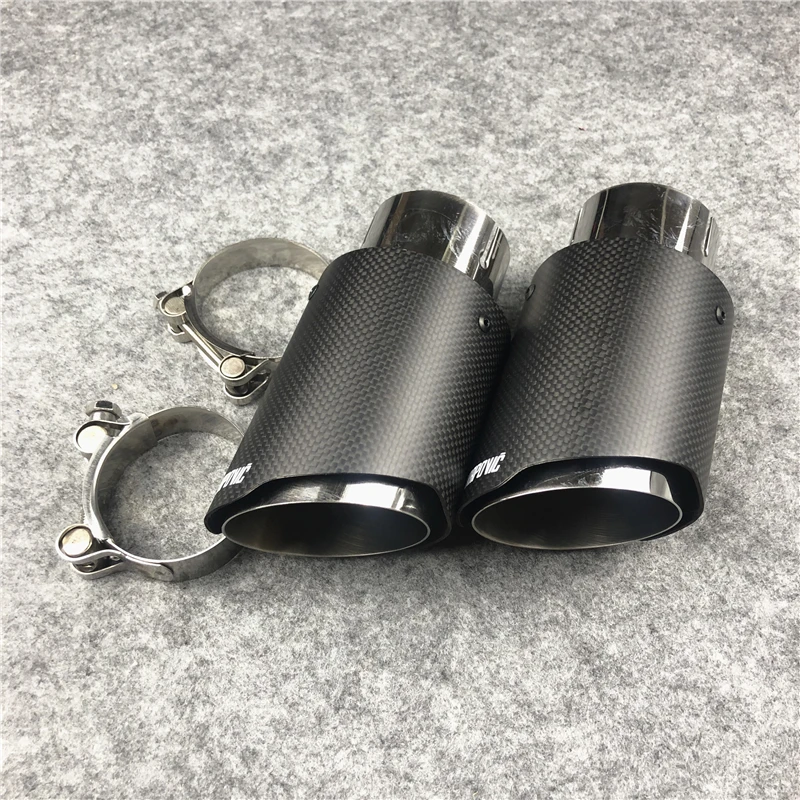 Одна деталь Akrapovic выхлопные наконечники из углеродного волокна для мотоцикла выхлопные трубы для автомобиля универсальный глушитель выхлопной трубы выхлопная труба