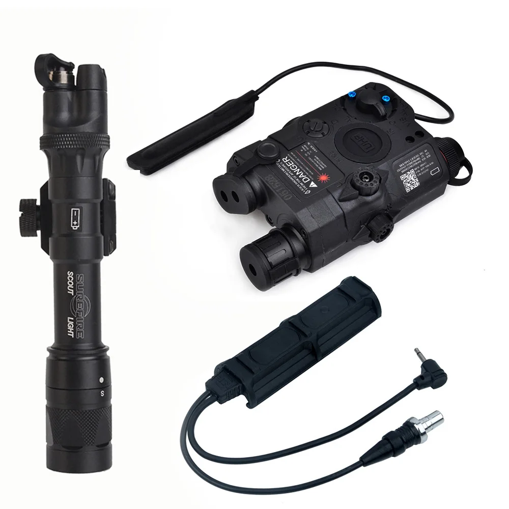 WADSN Airsoft Surefir M603V Скаут светильник Тактический LA 5C/PEQ15 зеленый ИК лазерный прицел
