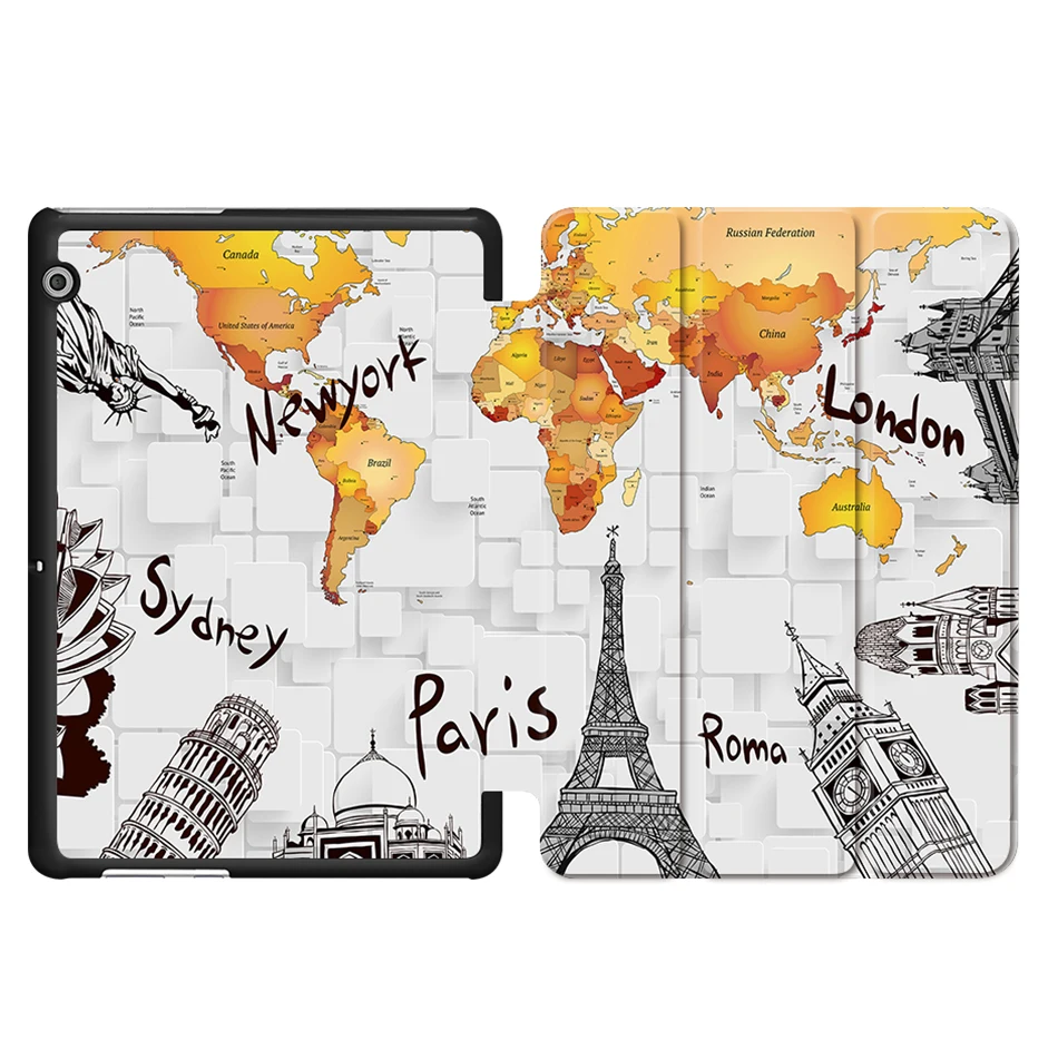 MTT PU кожаный чехол для Huawei MediaPad T3 10 AGS L09 L03 Honor Play Pad 2 9 6 дюймов Funda Folio Flip Stand Tablet Case