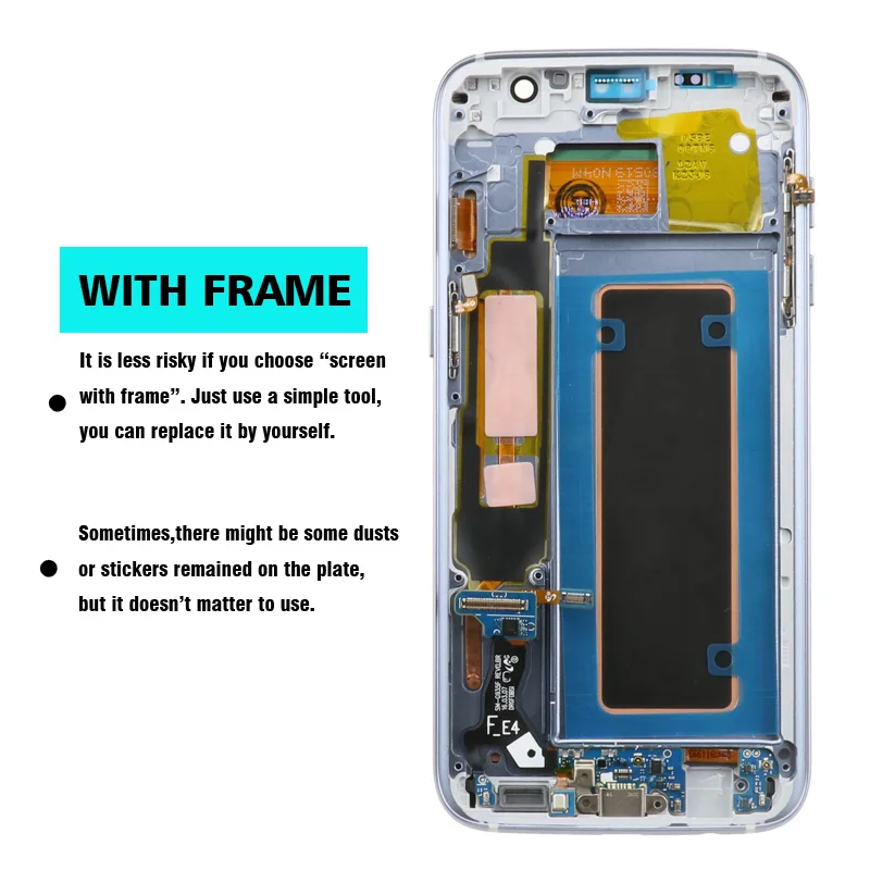5 &quotсупер AMOLED LCD для SAMSUNG GALAXY S7 Edge G935 G935f с рамкой ЖК дисплей сенсорный экран