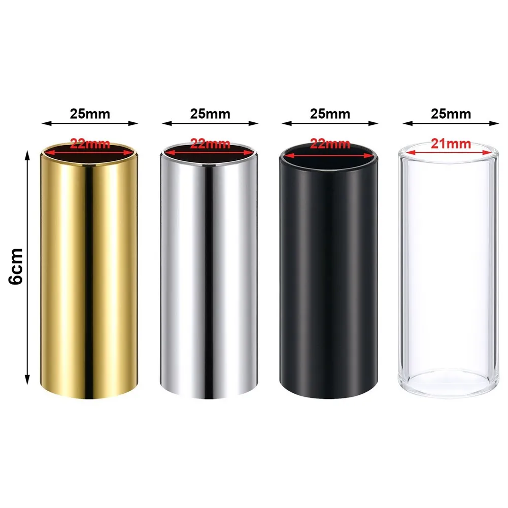 

Electric Guitar Glass Slide Stainless Steel Slide Guitar Equipment Fit For Guitar Bass Banjo Musical Instrument Part Guitar Accs