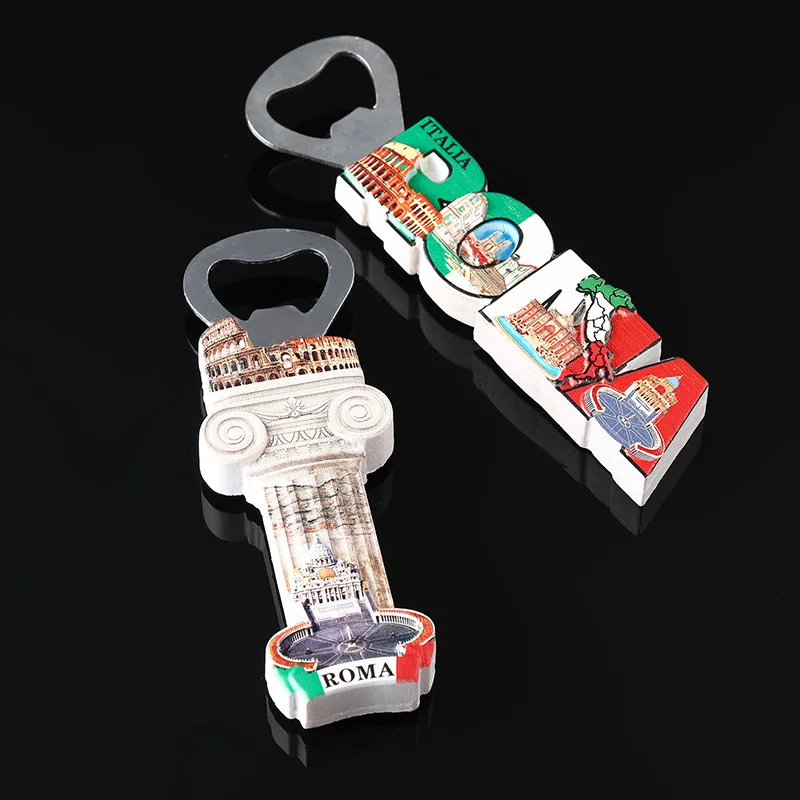 Сувенирный магнит на холодильник креативный открывалка для бутылок в римском