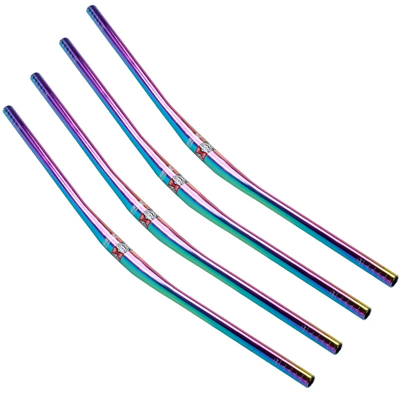 Rainbow MTB Bicycle Handlebar FR XC AM DH downhill Racing Bike Rise handlebar 31.8mm*800mm Mountain Road Colorful | Спорт и