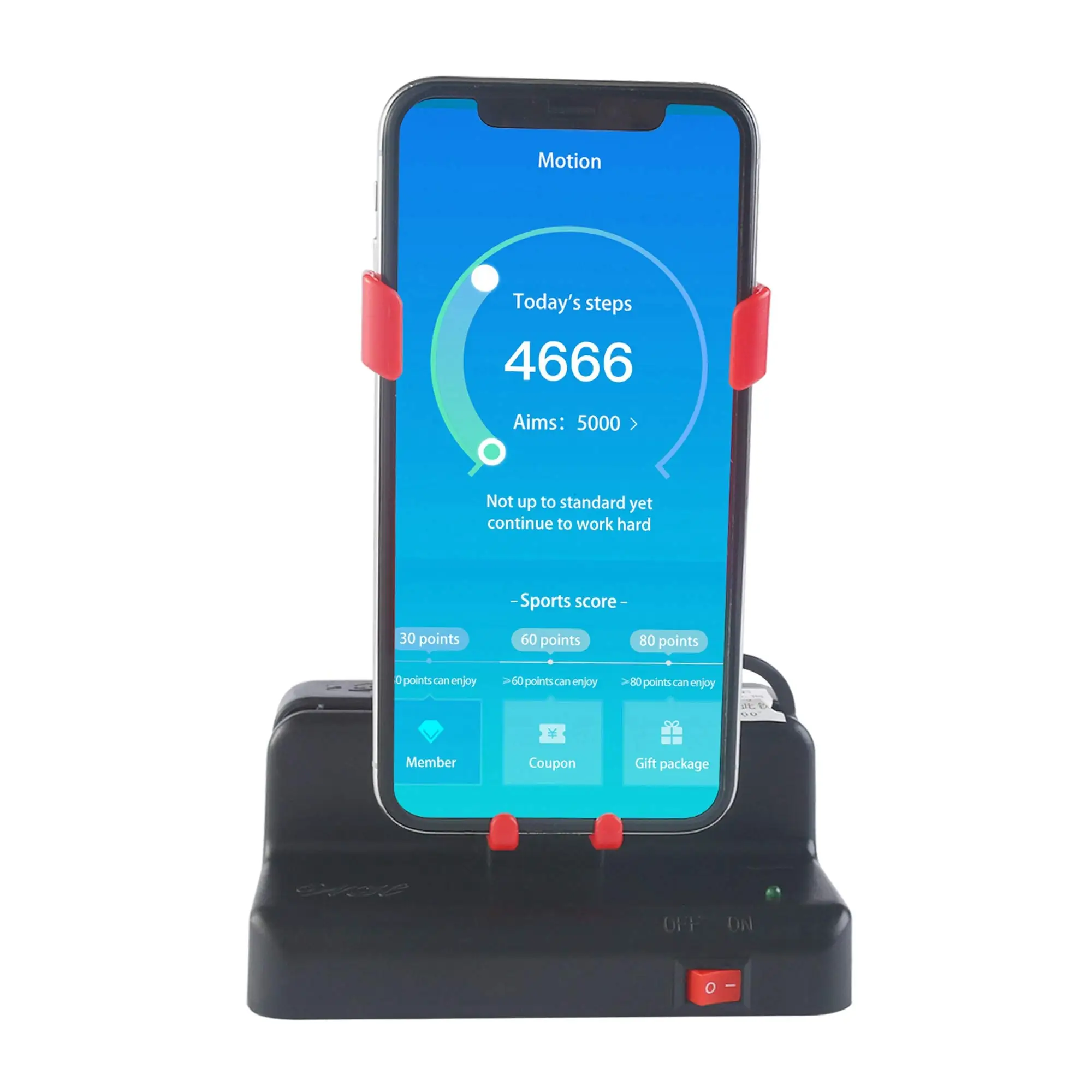phone holder stand earn steps automatic walking swing mobile phone pedometer stepper instrument wiggler motion craft ornaments free global shipping