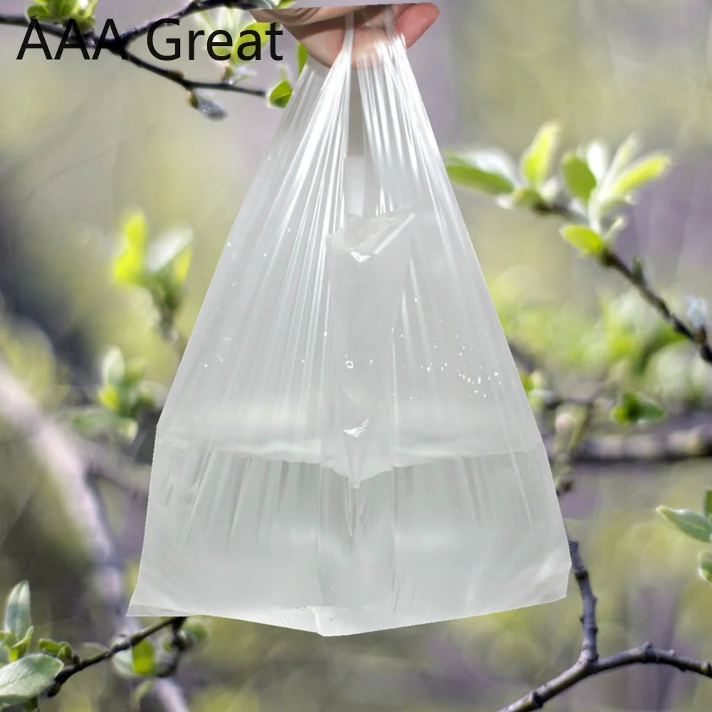 Популярная Полезная пластиковая сумка для покупок прозрачная супермаркеты