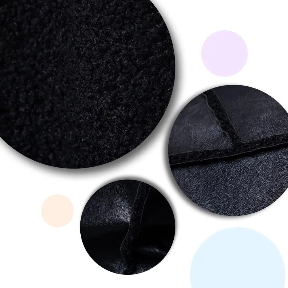 Мужская Черная куртка yunклос европейского размера мотоциклетная кожаная с