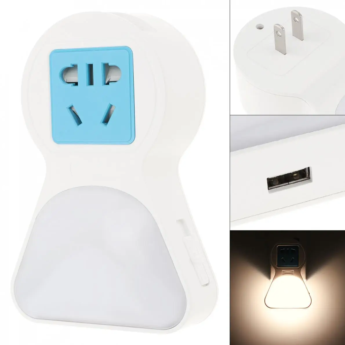 Многофункциональный светодиодный Ночной светильник с датчиком От заката до