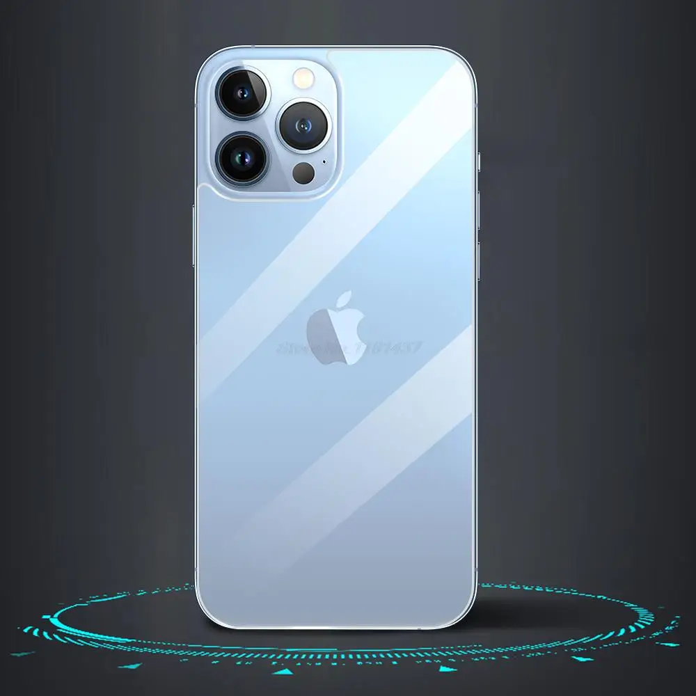 Закаленное стекло на заднюю панель для IPhone 13 12 14 11 Pro Max Защитная пленка Mini Защита