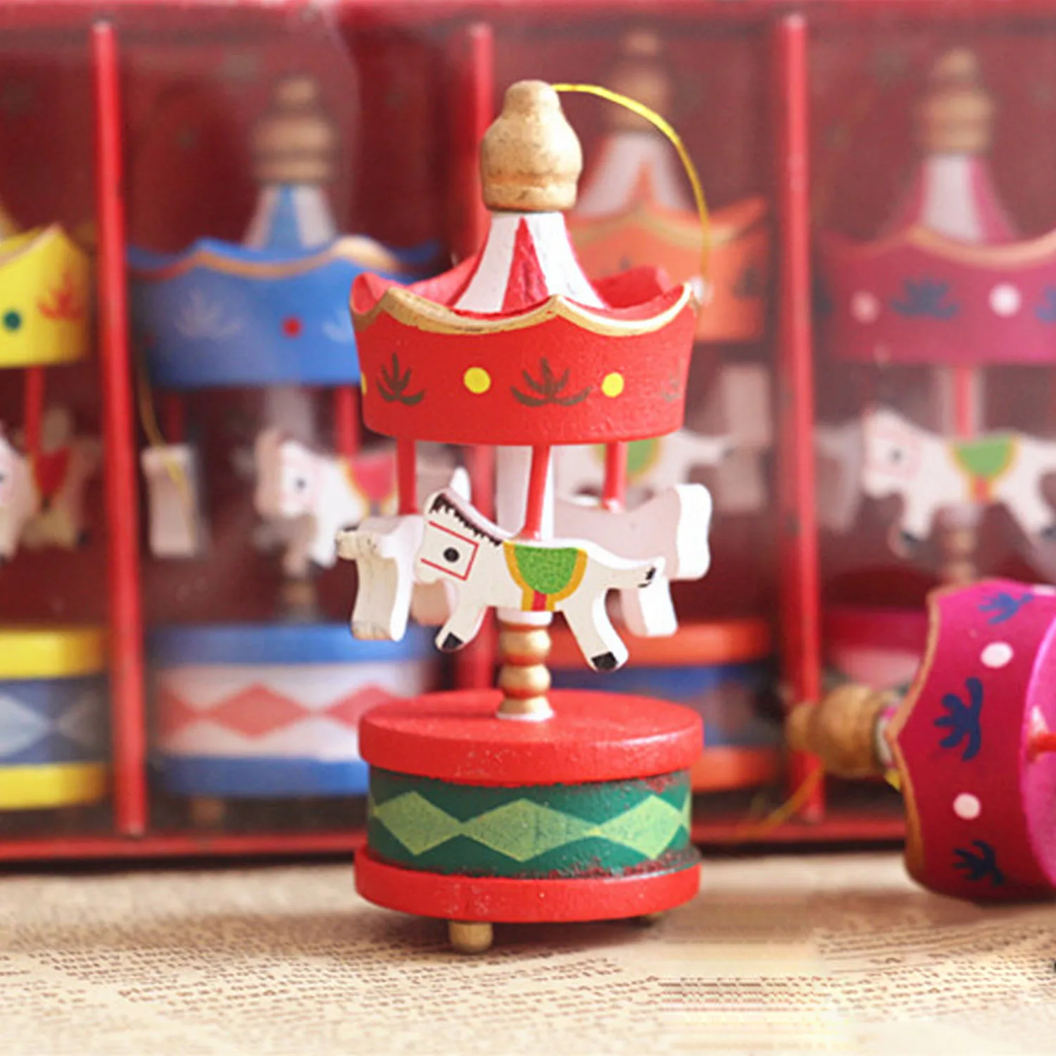 6 шт. Деревянные качалки-лошади | Игрушки и хобби