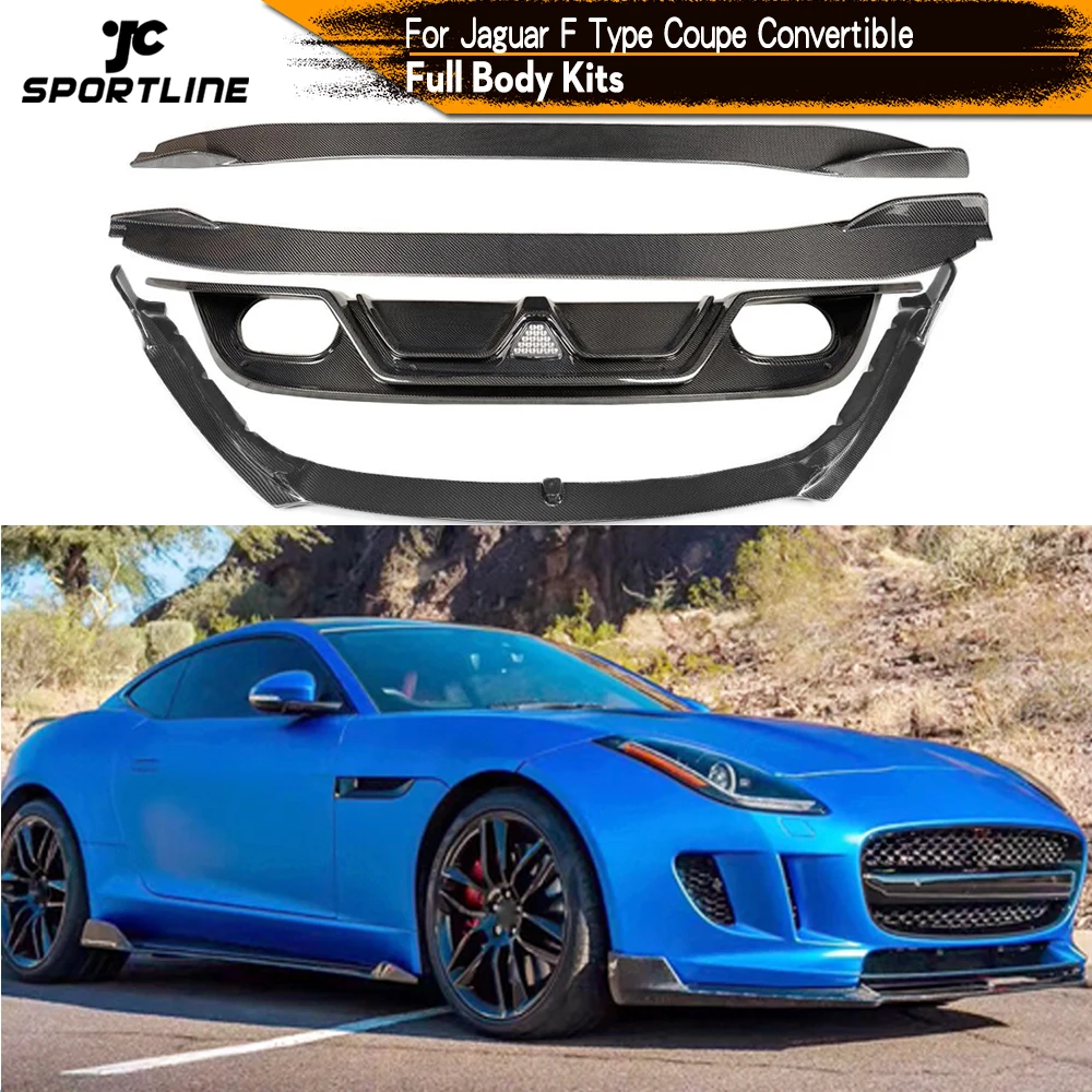 Наборы для тела из углеродного волокна передний бампер задний диффузор спойлер