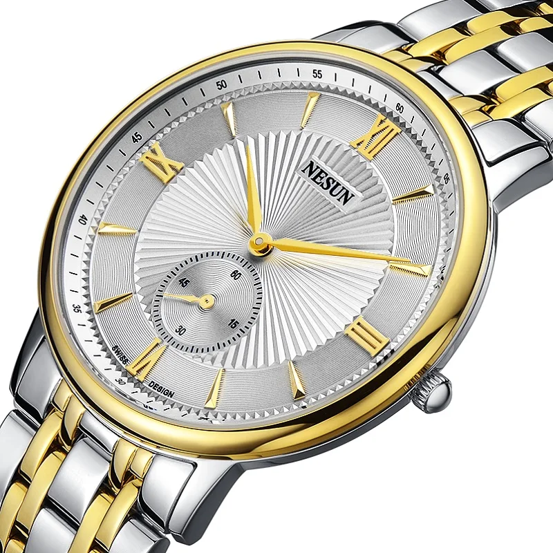 

NESUN Luxury Official Mens Business Quartz Wristwatches Japan MIYOTA Fashion UltraThin Dial 50m Waterproof Relogio Masculino