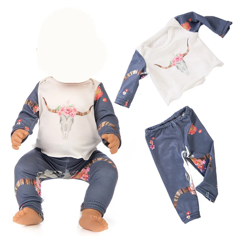 Antelope 1 set 18 дюймов США Девочка Кукла одежда подходит 43 см кукла 4 цвета комбинезон плюшевая одежда для ползания лучший подарок для детей кукла - Цвет: Antelope 1 set