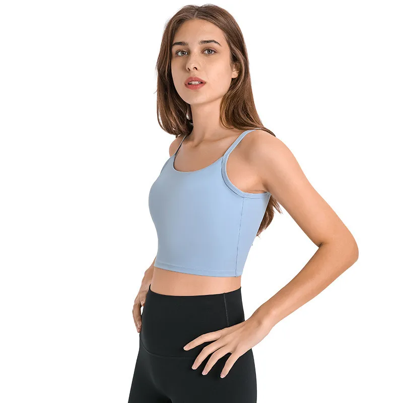 Solid Color Cross Hollow Out Fitness Bra Sexy Women Yoga Vest Tight Sports Top Gym Buttrt Soft Running With Removable Chest Pad