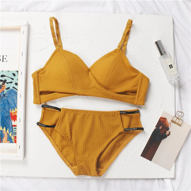 Удобный новый модный сексуальный комплект с бюстгальтером и трусиками женский