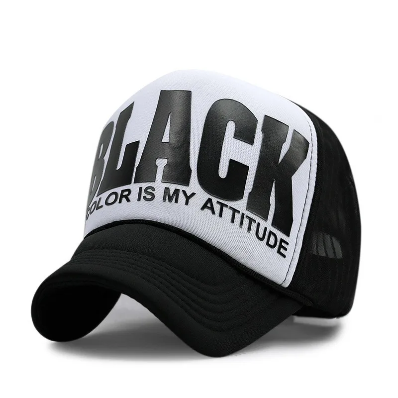 

Wholesale Adult Summer Sun Hats Men Cool Hiphop Punk Rock Truck Cap Women Fashion Mesh Baseball Caps