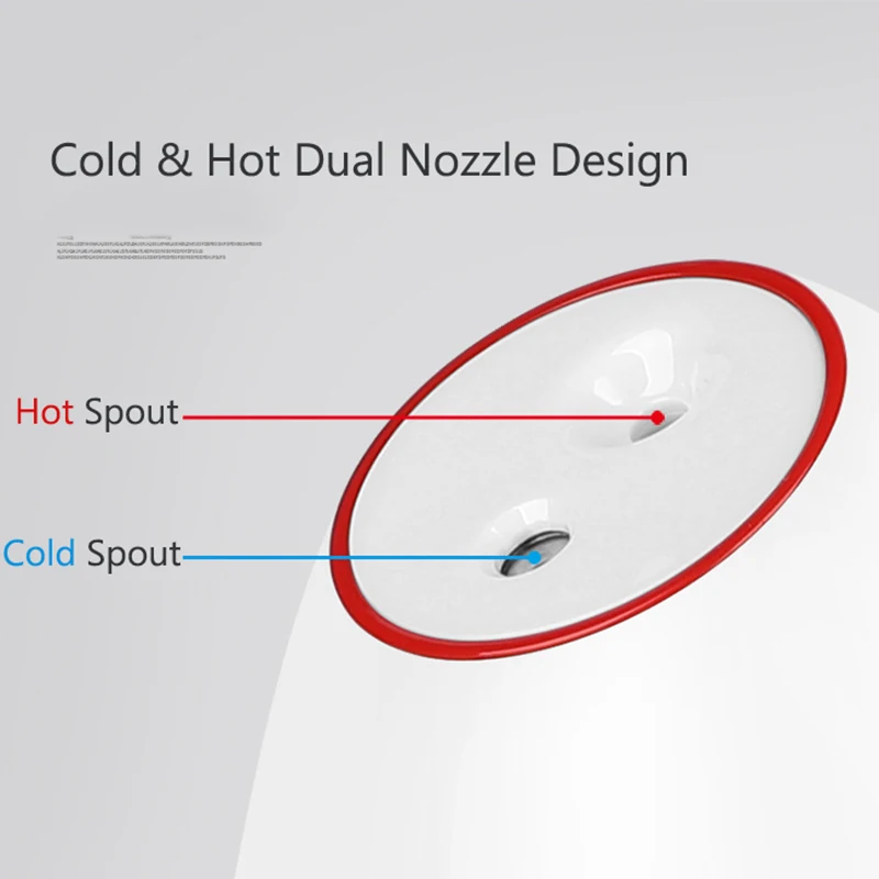 

Hot&Cold Dual Jet Facial Steamer Face Humidifier Sprayer Hydrating Nano Miste Moisturizing Household Beauty Skin Care Tools