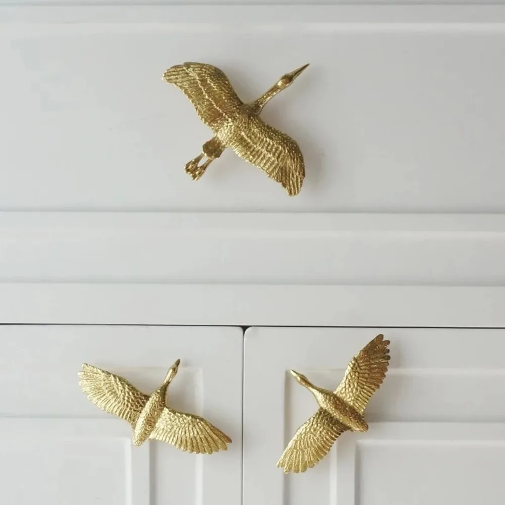 

The Crane Furniture Handles Drawer Knobs Pulls For Cabinets And Drawers Brass Furniture Hardware Accessories