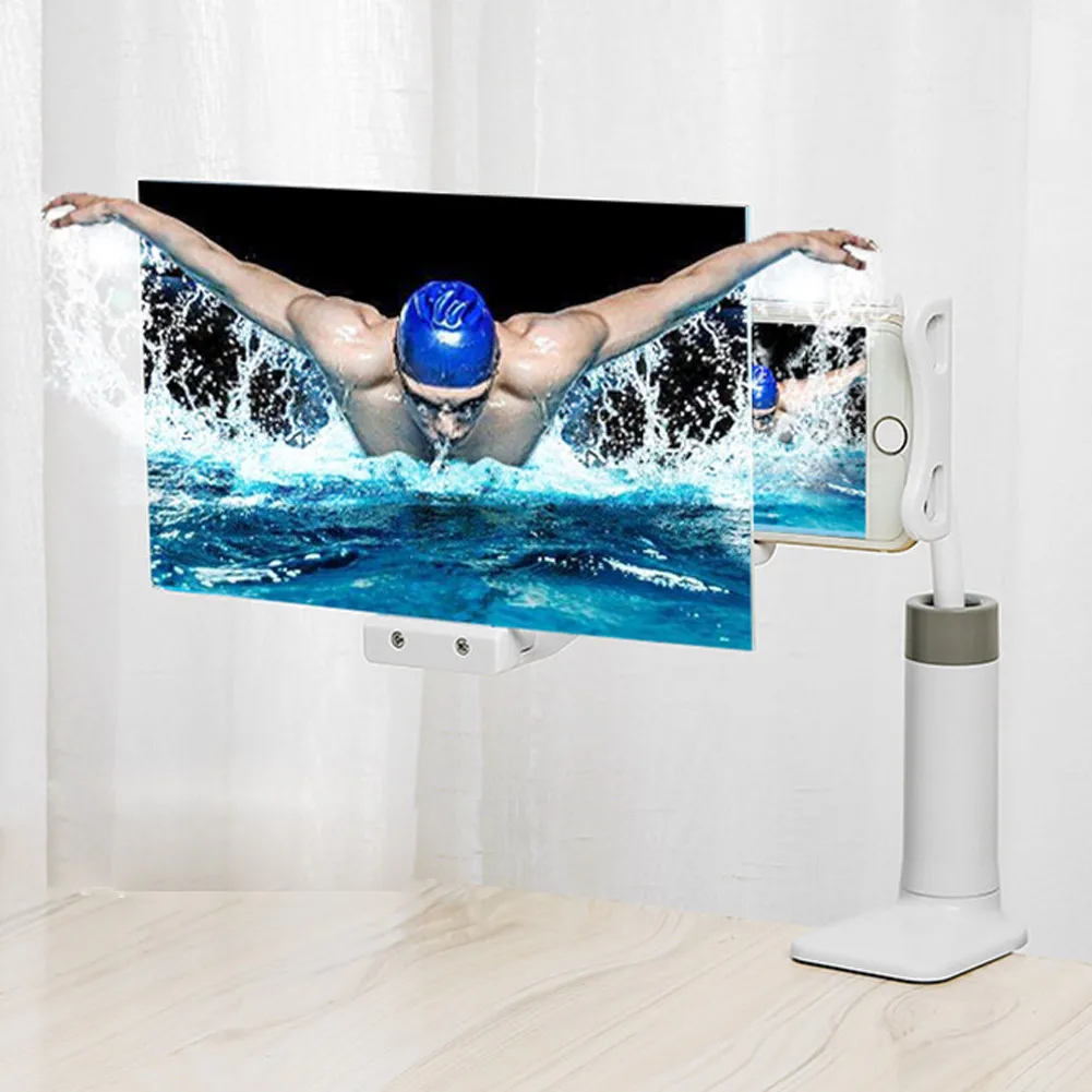 Попсокет Универсальный мобильный телефон HD Проекционный кронштейн Экран Лупа 360