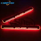 Отделочная накладка на педаль для автомобиля, внешние светодиодный, светодиодная Накладка на порог двери, дорожный динамический светильник для Ford Explorer 2011 - 2014