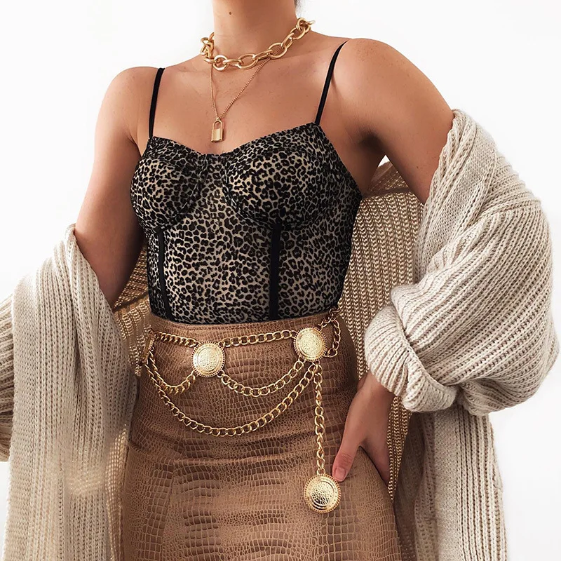 Детский комбинезон с принтом леопарда для женщин большого размера кружевной