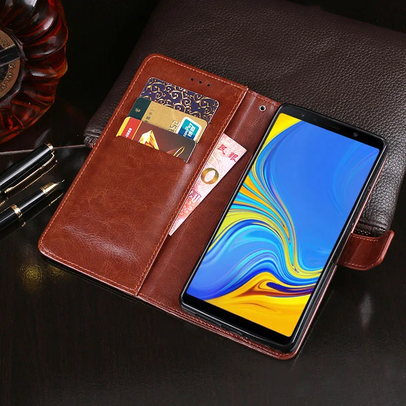 

Чехол для samsung A7 2018 Бизнес Флип Бумажник кожаный чехол для телефона чехол для samsung Galaxy A7 2018 чехол Fundas аксессуары
