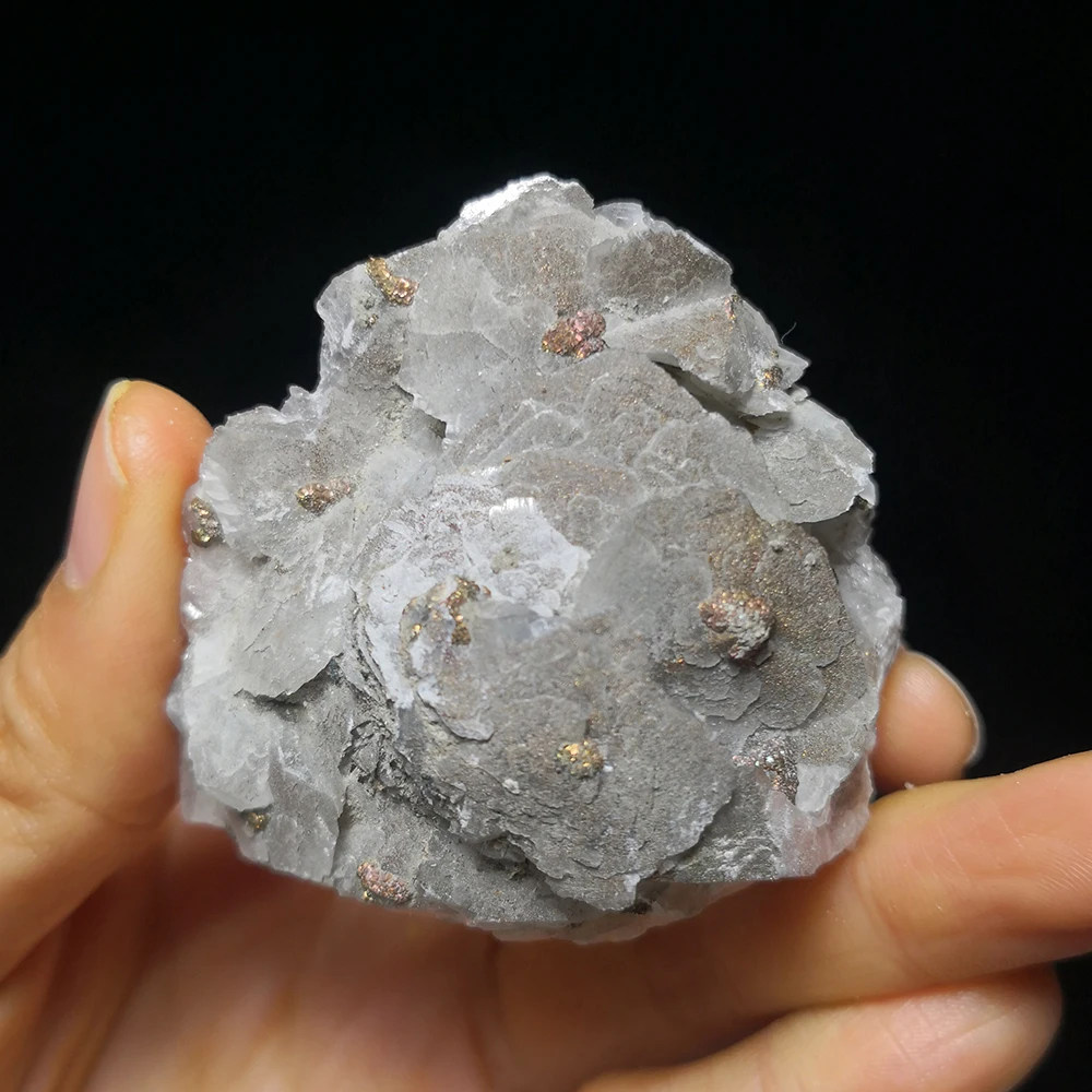 96 г натуральный камни и минералов рок кальцит с кристаллами Колчедана провинции